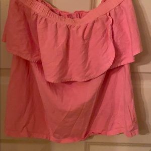 Lilly Pulitzer Pink Strapless Shirt